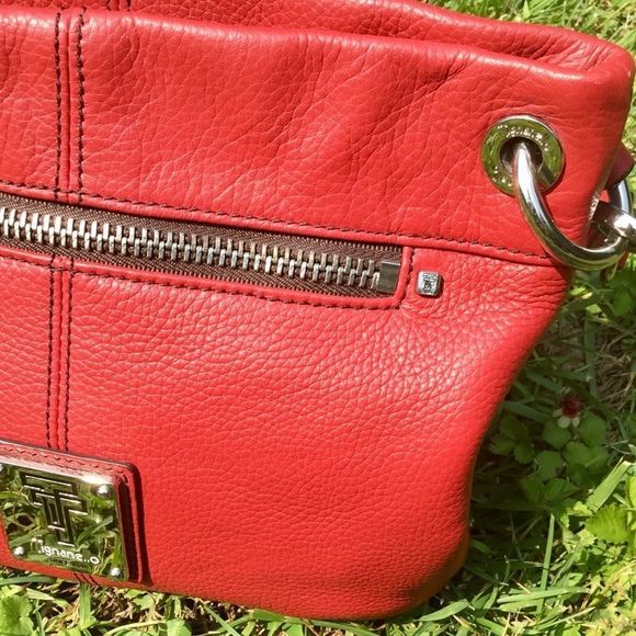 NWOT $155 Tignanello | Leather Crossbody in Red - Picture 2 of 8